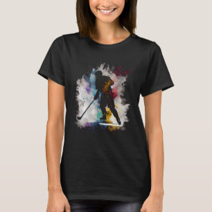 Ice hockey field hockey colorful ice hockey player T-Shirt