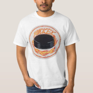 Ice Hockey Fiery Slap Shot T-Shirt