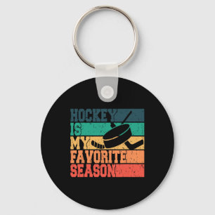 Ice Hockey For Men Women Kids Hockey Is My Favorit Key Ring