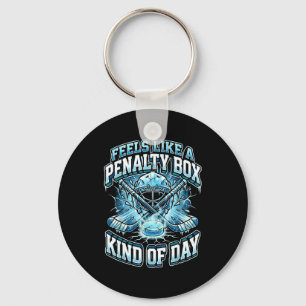 Ice Hockey Funny Feels Like A Penalty Box Kind Of  Key Ring