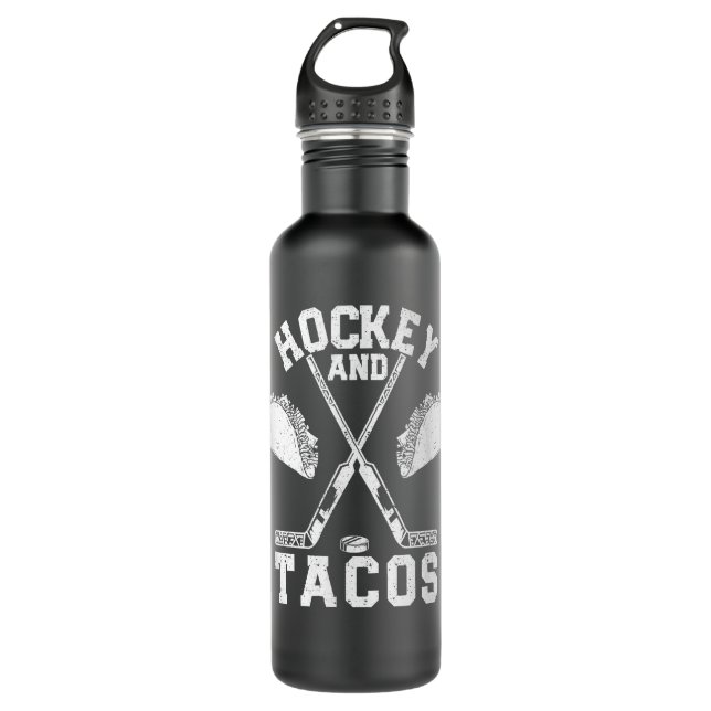 Ice Hockey Funny Mexican Player Winter Sports  710 Ml Water Bottle (Front)