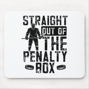 Ice Hockey Funny Penalty Box  Mouse Mat