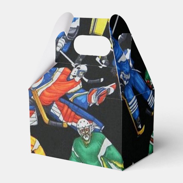Ice Hockey Gable Favour Box (Front Side)