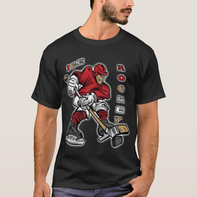 Ice hockey gamer T-Shirt (Front)