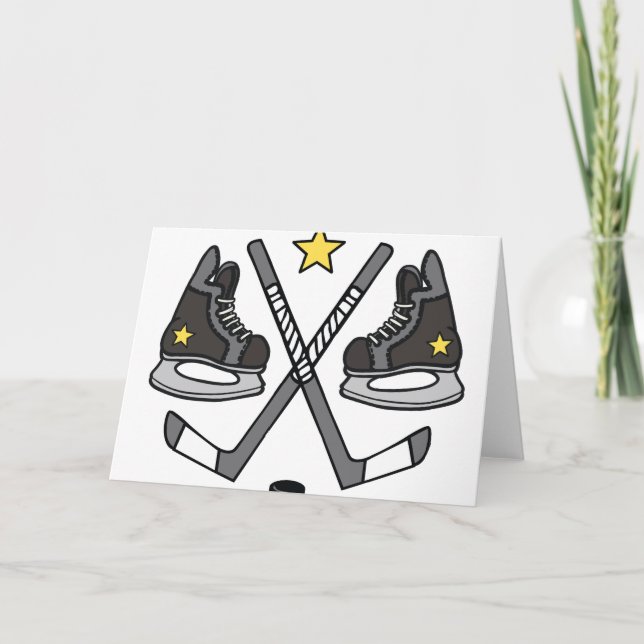 . Ice Hockey Gear Card (Front)