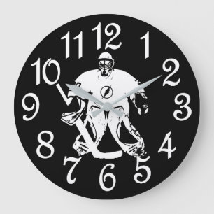 Ice Hockey Goalie Clock - Gift for Hockey Players