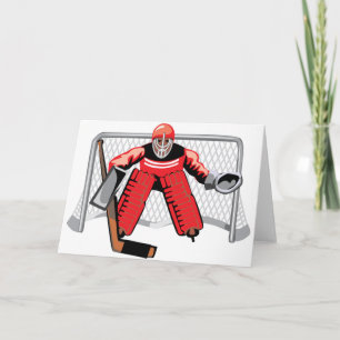 Ice Hockey Goalie Greeting Cards