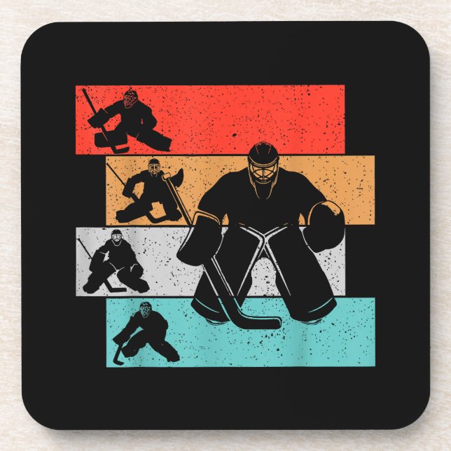 Ice Hockey Goalie Hockey Player Coaster (Front)