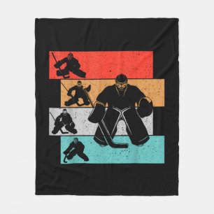 Ice Hockey Goalie Hockey Player Fleece Blanket