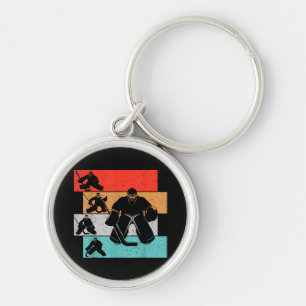 Ice Hockey Goalie Hockey Player Key Ring