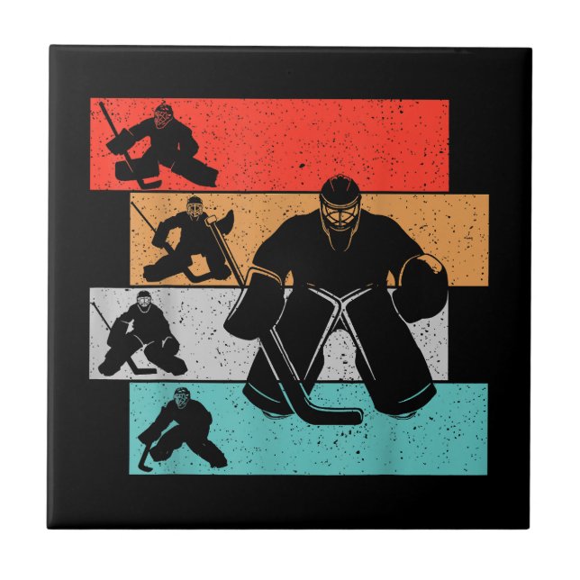 Ice Hockey Goalie Hockey Player Tile (Front)
