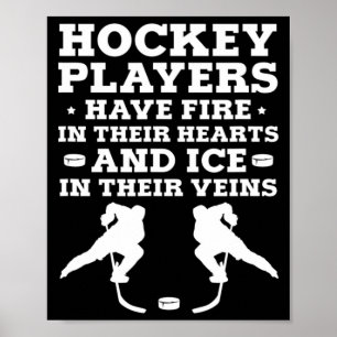 Ice Hockey Goalie Hockey Players Have Fire In Thei Poster