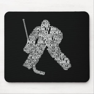 Ice Hockey Goalie Hockey Youth Men Kids Boys Mouse Mat