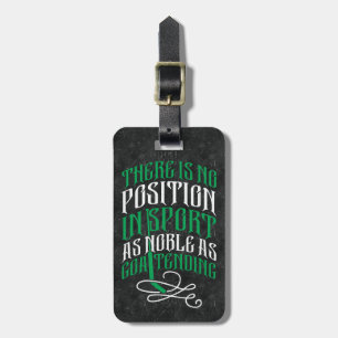 Ice Hockey Goalie Luggage Tag Template