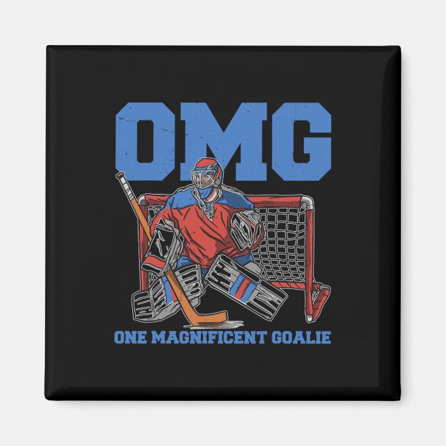 Ice Hockey Goalie  Magnet (Front)