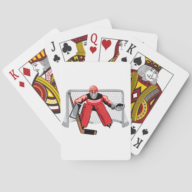 Ice Hockey Goalie Playing Cards (Back)