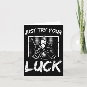 Ice Hockey Goalie Quote  Card