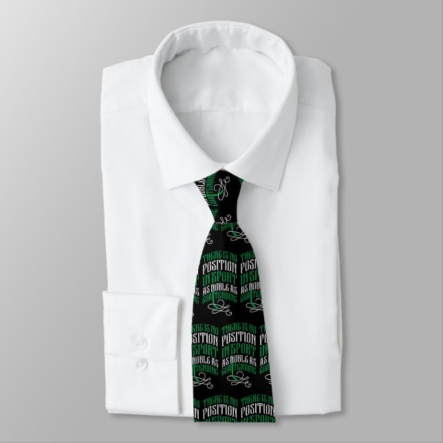 Ice Hockey Goalie Quote Tie (Tied)