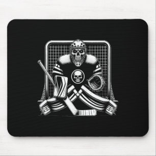 Ice Hockey Goalie Skeleton Youth Halloween Costume Mouse Mat