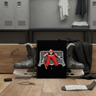 Ice Hockey Goalie Spiral Notebook