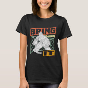 Ice Hockey Goalie Vintage Goalkeeper Retro Bring I T-Shirt