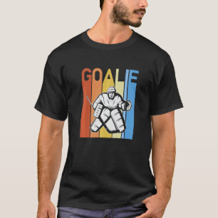 Ice Hockey Goalie Vintage Retro Premium T-Shirt