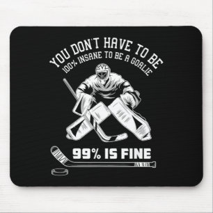 Ice Hockey Goalkeeper Goaltender - Ice Hockey Mouse Mat