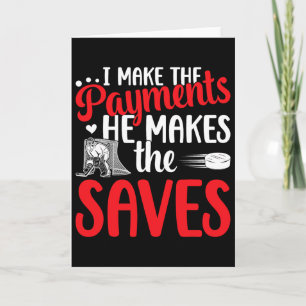 Ice Hockey Goalkeeper Mom Of An Ice Hockey Keeper Card
