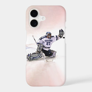 Ice Hockey Goalkeeper With Your Name Drawing