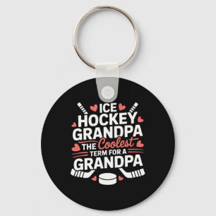 Ice Hockey Grandpa The Coolest Term For A Grandpa Key Ring