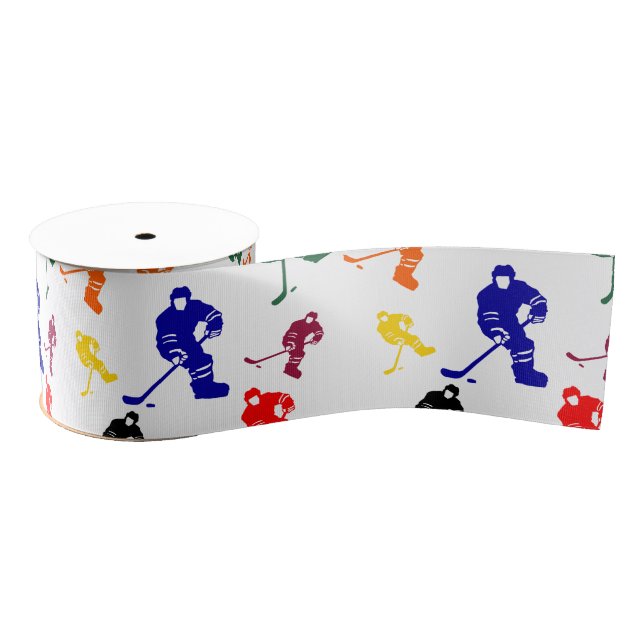 ICE HOCKEY GROSGRAIN RIBBON (Spool)