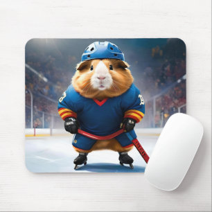 Ice Hockey Guinea Pig,  Mouse Mat