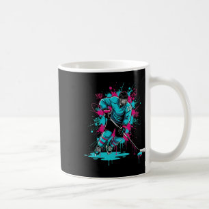 Ice Hockey Ice Cream Drip Number 12 12th Birthday Coffee Mug