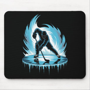 Ice Hockey Illustration Graphic Mouse Mat