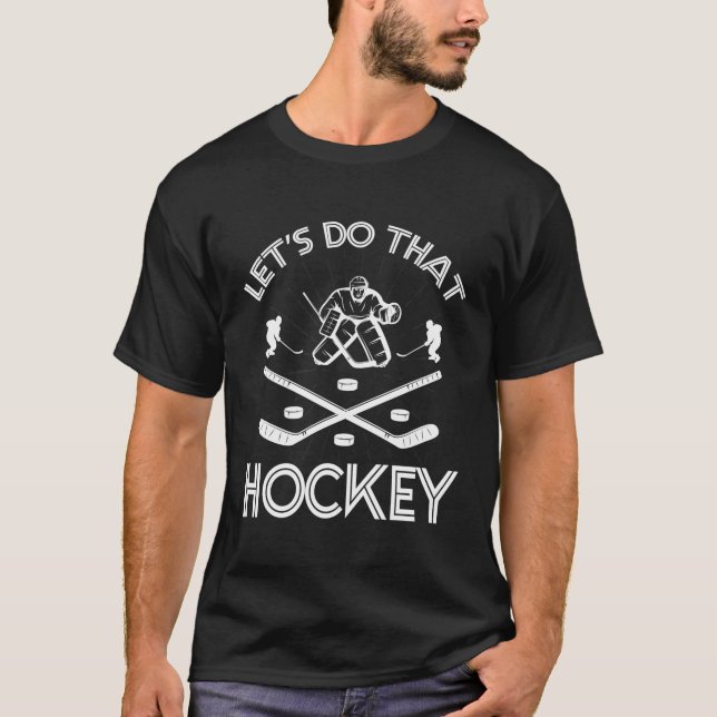 Ice Hockey Jersey Penalty Box Puck Wintersport Str T-Shirt (Front)