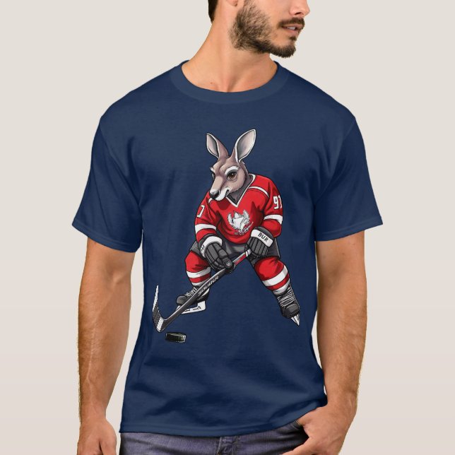 Ice hockey kangaroos T-Shirt (Front)