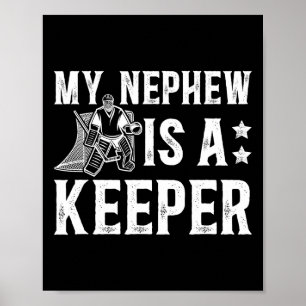 Ice Hockey Keeper Uncle Of A Hockey Goalie Uncle Poster