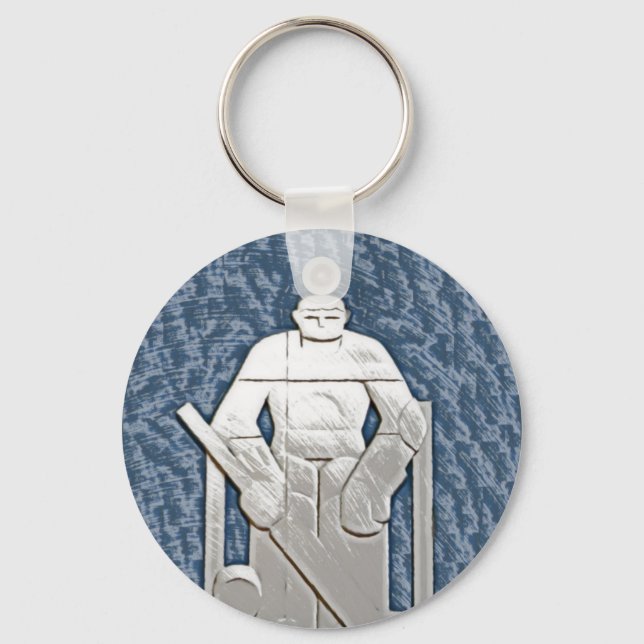 Ice Hockey Key Ring (Front)