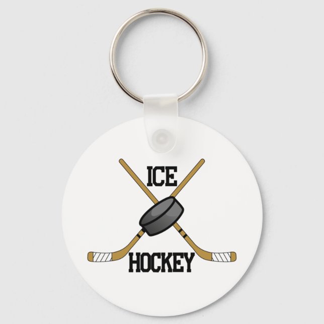 Ice Hockey Key Ring (Front)