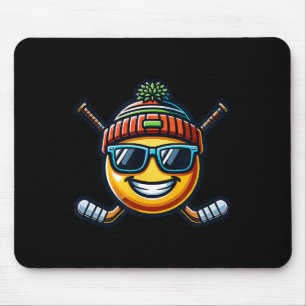 Ice Hockey Lemon Cool Sport Fun Sticks Mouse Mat