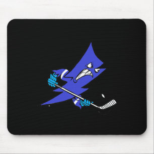 Ice Hockey Lightning Bolt Fast Slap Shot Mouse Mat