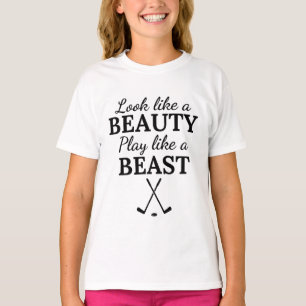 Ice hockey: Look like a beauty play like a beast. T-Shirt