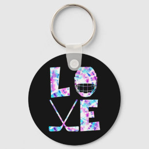 Ice Hockey Lover Gift Co. Love Ice Hockey Girls Wo Key Ring