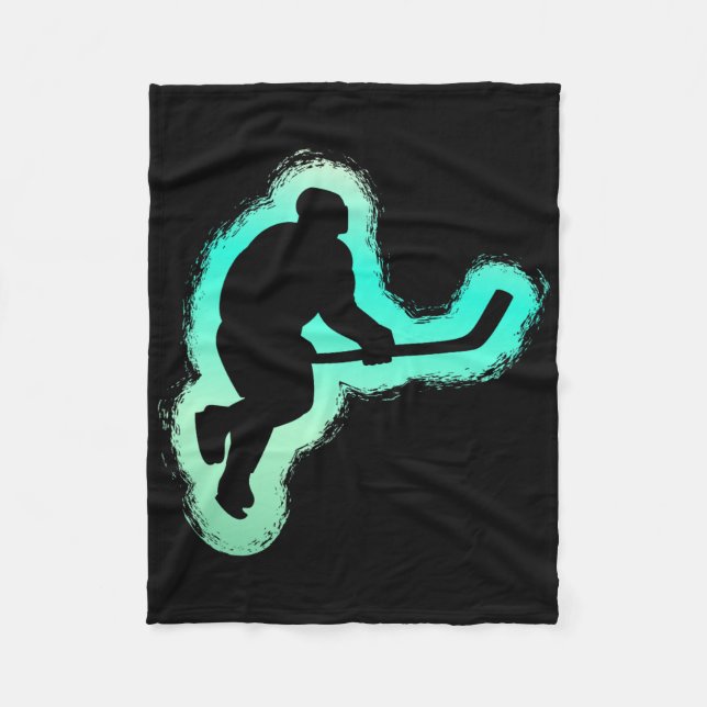 Ice Hockey Lover Winter Sports Fan Player Goalie  Fleece Blanket (Front)