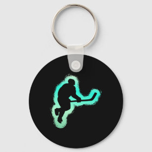 Ice Hockey Lover Winter Sports Fan Player Goalie Key Ring