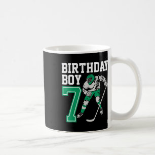 Ice Hockey Lovers Kids 7th Hockey Birthday Boy Pla Coffee Mug