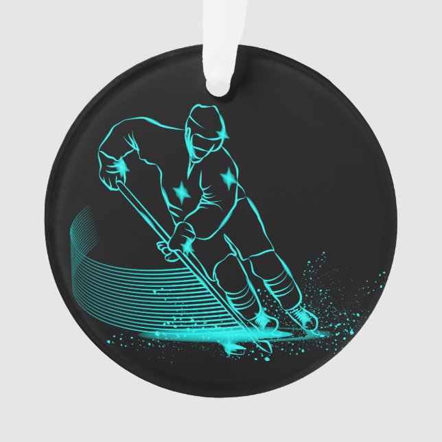 Ice Hockey Medal Ornament second version (Front)