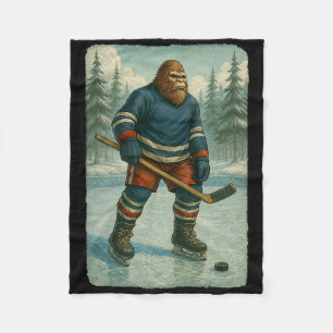 Ice Hockey Men Ice Hockey Shirt Teen Boys Distress Fleece Blanket