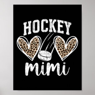 Ice Hockey Mimi Grandma Hearts Mimi Of A Hockey Pl Poster