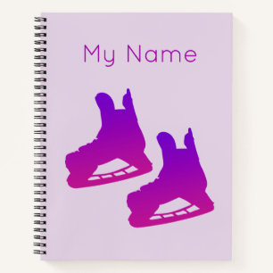 Ice hockey notebook (for girl player)